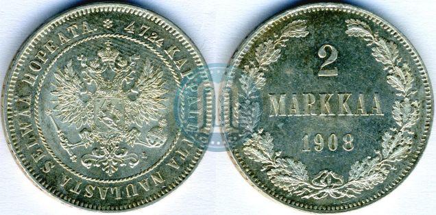 Picture 2 markkaa 1908 year L 