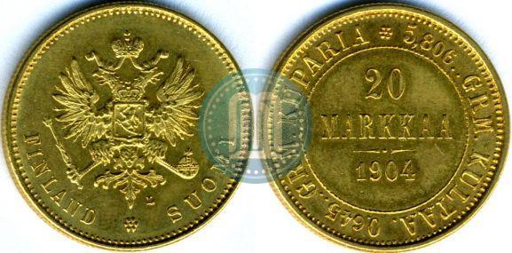 Picture 20 markkaa 1904 year L 