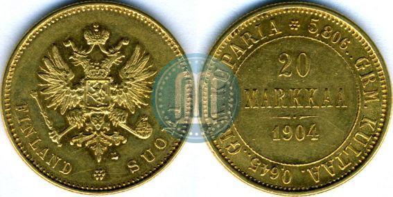 Picture 20 markkaa 1904 year L 