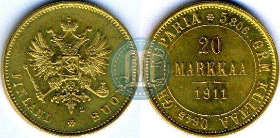 Picture 20 markkaa 1911 year L 
