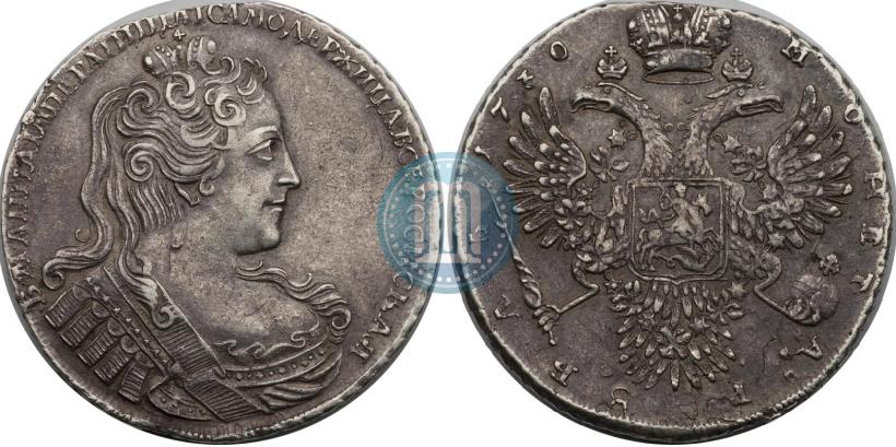 Фото 1 рубль 1730 года  