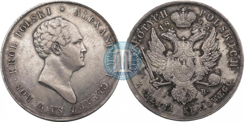 Picture 10 złotych 1825 year IB 