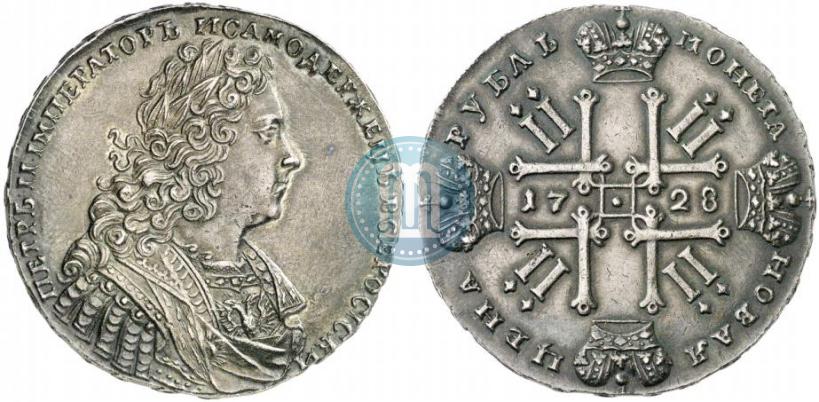 Picture 1 rouble 1728 year  "Type of 1728"