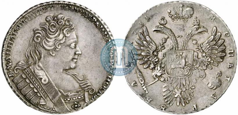 Picture 1 rouble 1731 year  