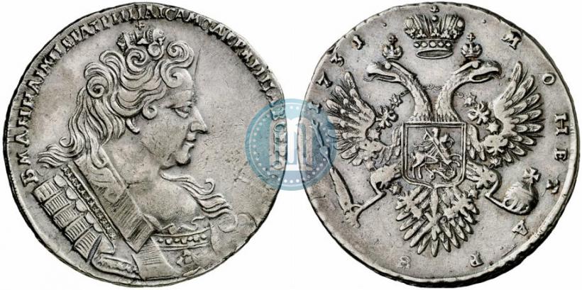 Picture 1 rouble 1731 year  