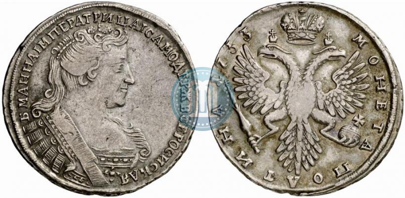 Фото Полтина 1733 года  
