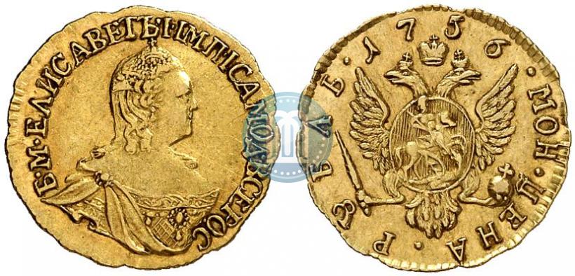 Picture 1 rouble 1756 year  