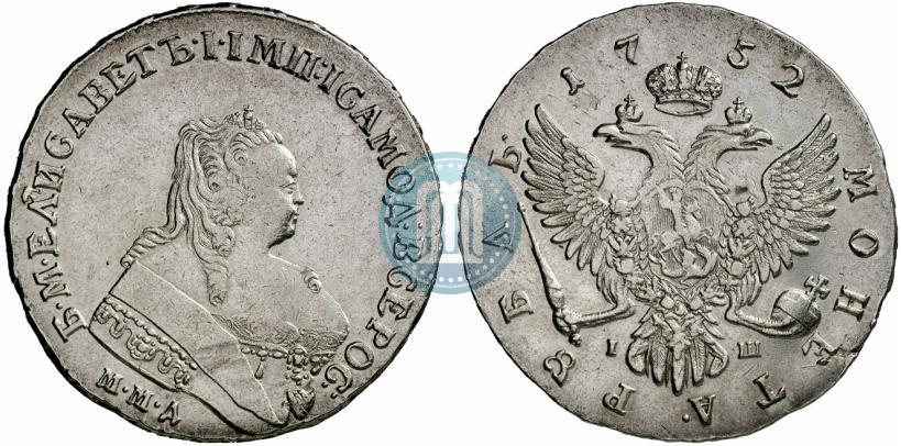 Picture 1 rouble 1752 year ММД-IШ 