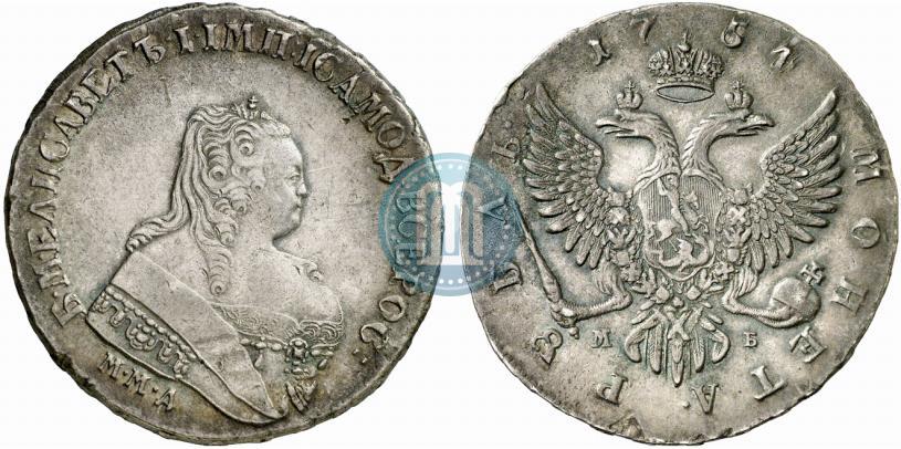 Picture 1 rouble 1754 year ММД-МБ 