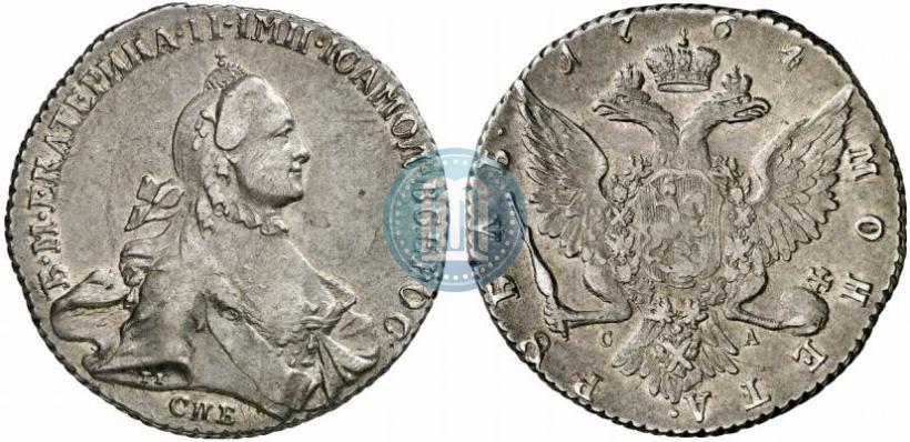 Picture 1 rouble 1764 year СПБ-СА 