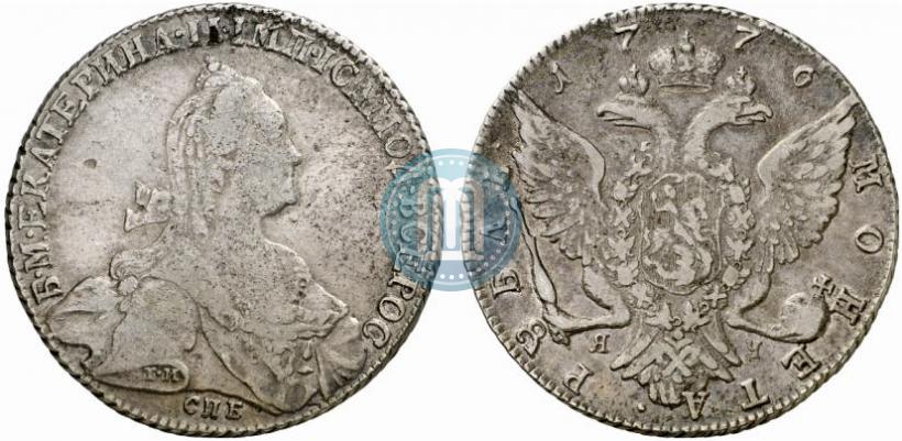 Фото 1 рубль 1776 года СПБ-ЯЧ 
