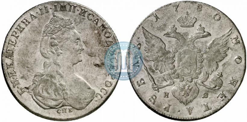 Picture 1 rouble 1780 year СПБ-ИЗ 