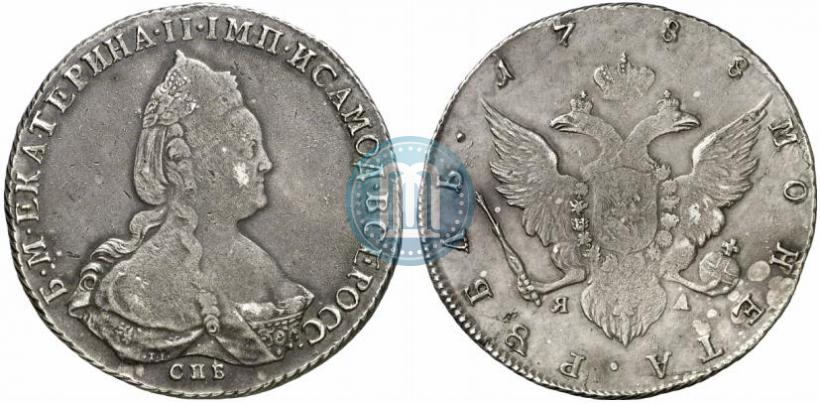 Picture 1 rouble 1788 year СПБ-ЯА 