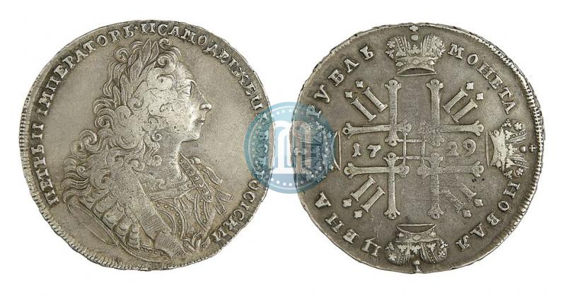 Фото 1 рубль 1729 года  "Тип 1729"