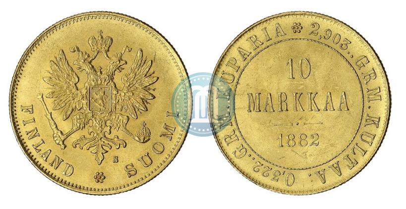 Picture 10 markkaa 1882 year S 