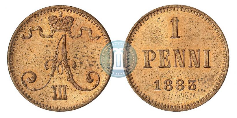 Picture 1 penni 1883 year  