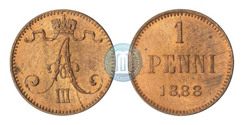 Picture 1 penni 1888 year  