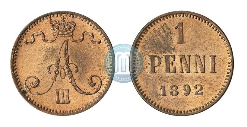 Фото 1 пенни 1892 года  