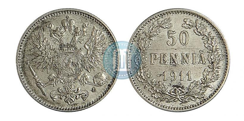 Picture 50 pennia 1911 year L 