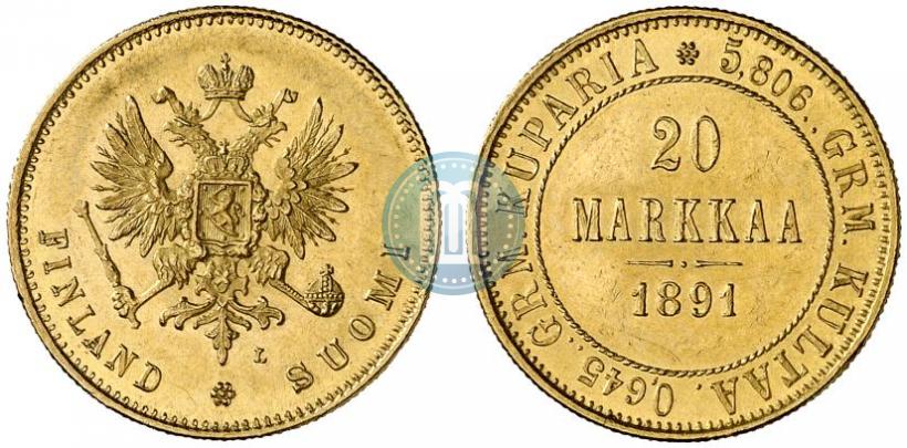 Фото 20 марок 1891 года L 