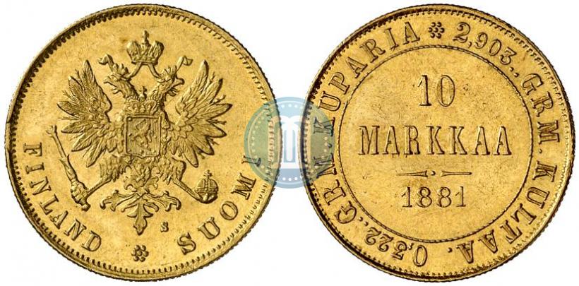 Фото 10 марок 1881 года S 