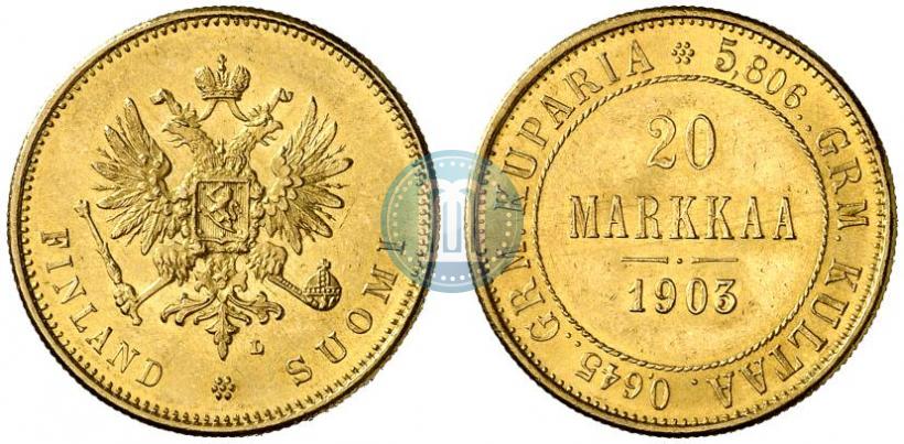 Picture 20 markkaa 1903 year L 