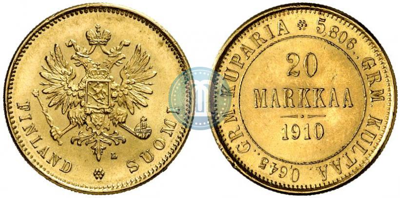 Picture 20 markkaa 1910 year L 