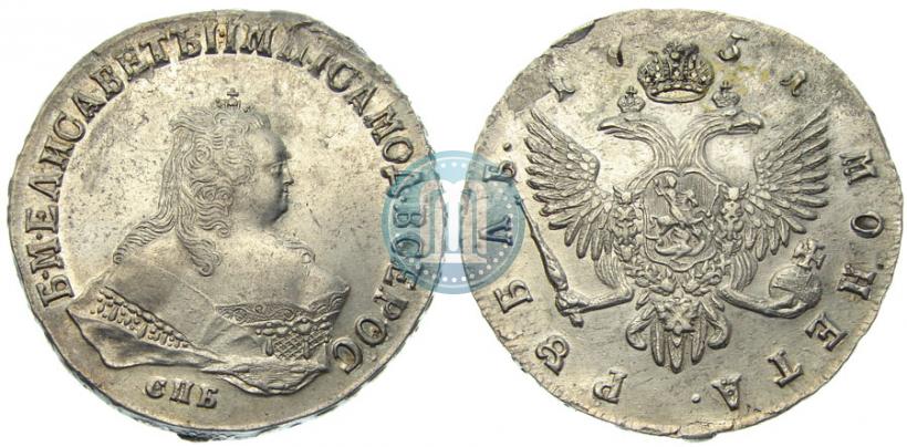 Picture 1 rouble 1751 year СПБ 