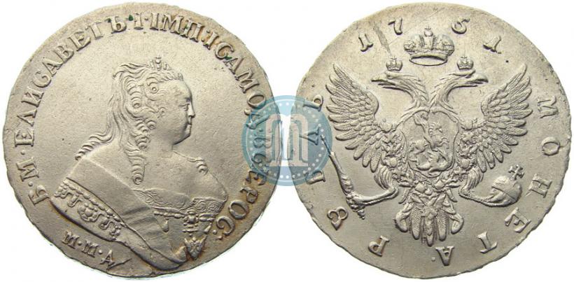 Picture 1 rouble 1751 year ММД 