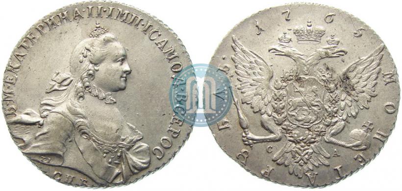 Picture 1 rouble 1765 year СПБ-СА 