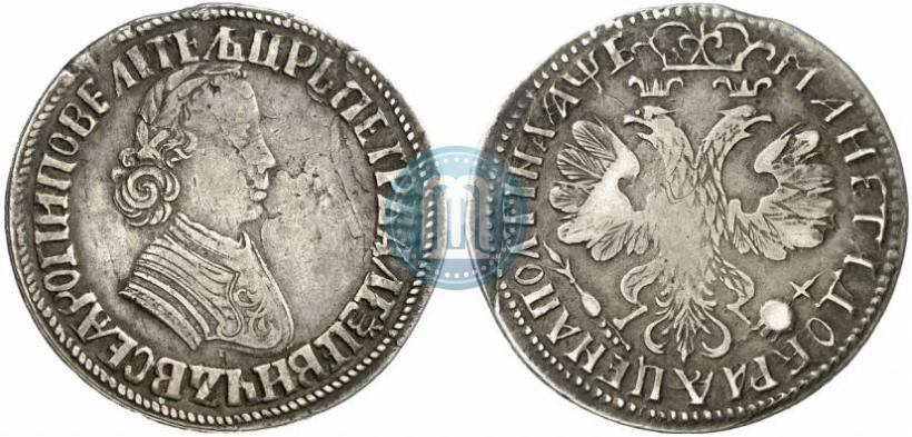 Фото Полтина 1705 года  "Портрет работы Ф. Алексеева"