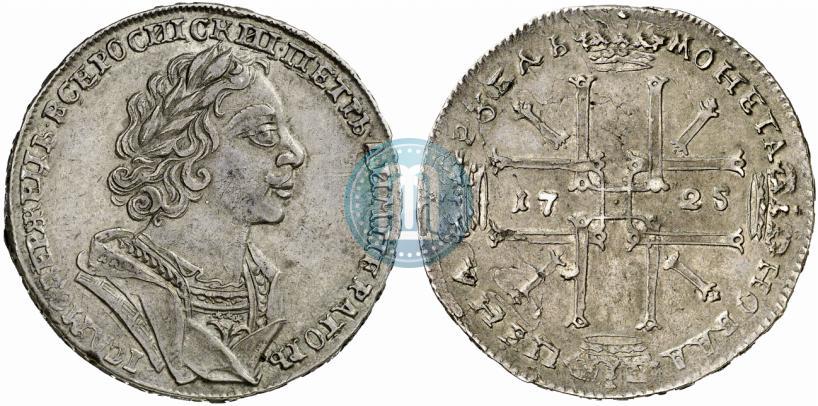 Picture 1 rouble 1725 year  "Portrait in ancient armour"
