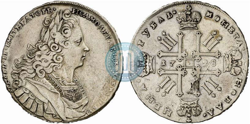 Picture 1 rouble 1728 year  "Type of 1727"