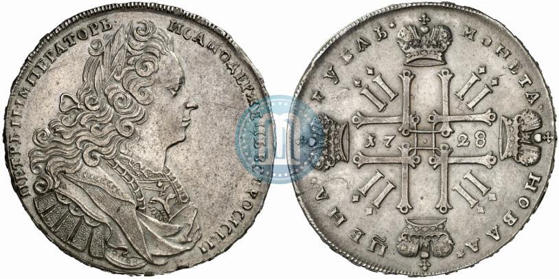 Picture 1 rouble 1728 year  "Type of 1727"