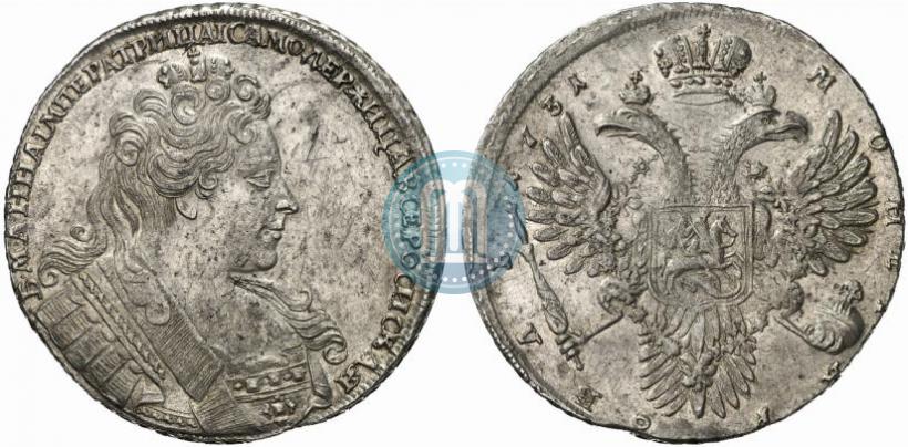 Picture 1 rouble 1731 year  