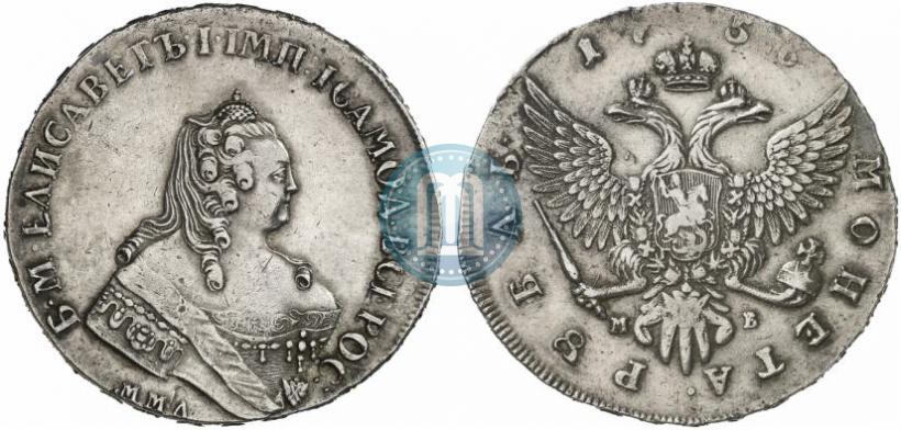 Picture 1 rouble 1756 year ММД-МБ 