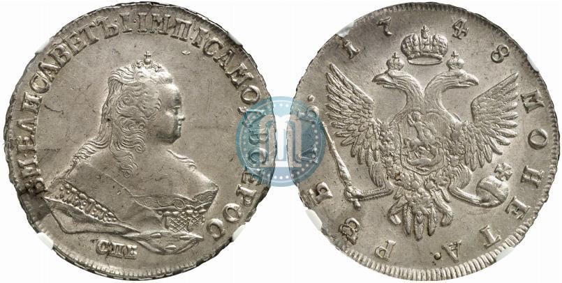 Picture 1 rouble 1748 year СПБ 