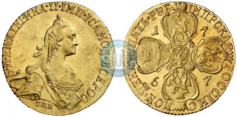 Фото 5 рублей 1767 года СПБ 