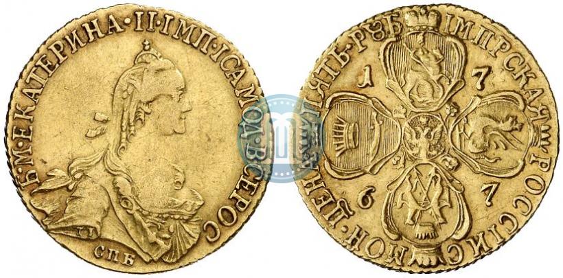 Фото 5 рублей 1767 года СПБ 
