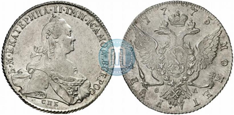 Picture 1 rouble 1773 year СПБ-ФЛ 