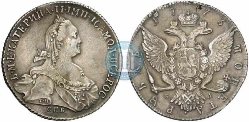 Picture 1 rouble 1773 year СПБ-ФЛ 