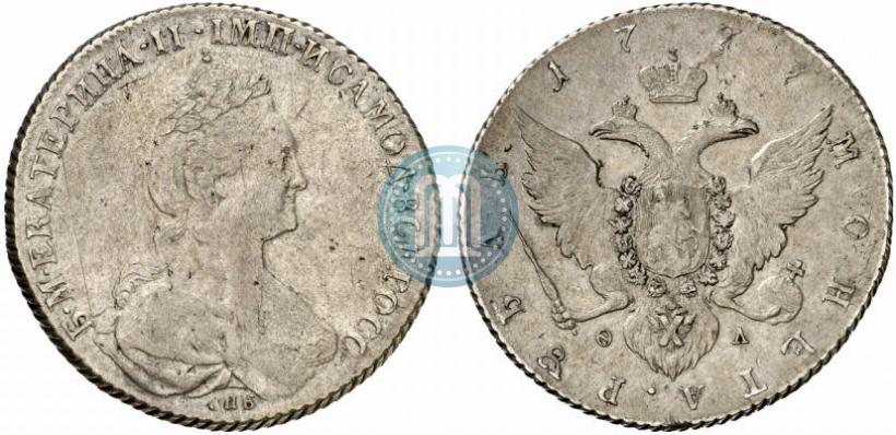 Picture 1 rouble 1777 year СПБ-ФЛ 
