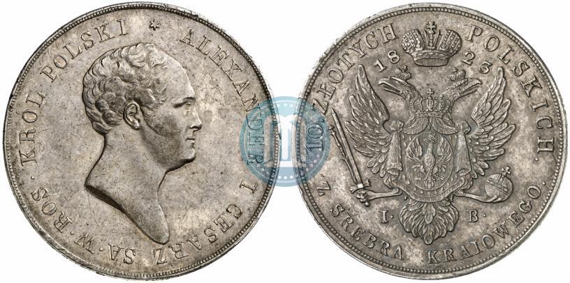 Picture 10 złotych 1823 year IB 