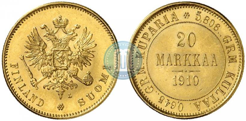 Picture 20 markkaa 1910 year L 