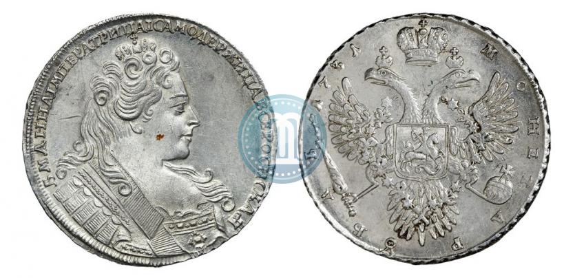 Picture 1 rouble 1731 year  