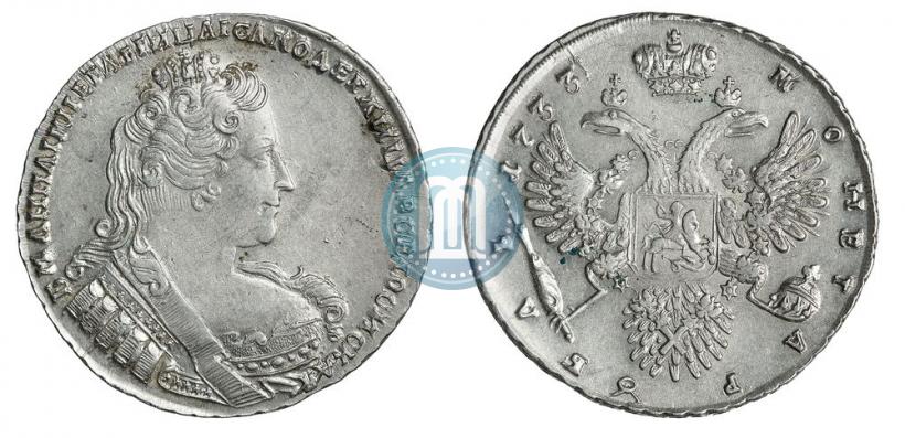 Picture 1 rouble 1733 year  