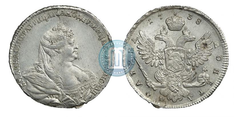 Picture Poltina 1738 year  "Moscow type"