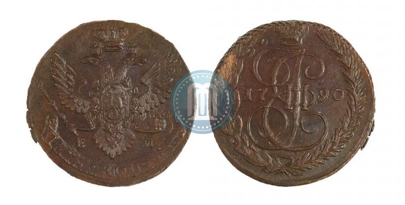 Picture 5 kopecks 1790 year ЕМ 