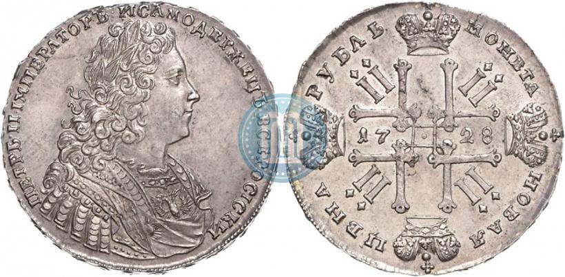 Picture 1 rouble 1728 year  "Type of 1728"