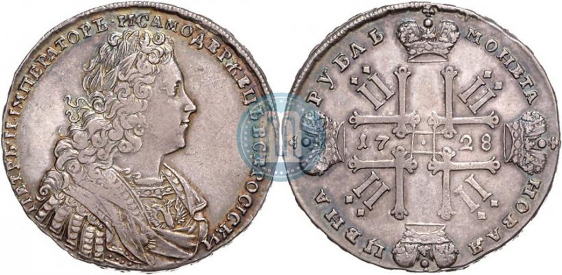 Picture 1 rouble 1728 year  "Type of 1728"